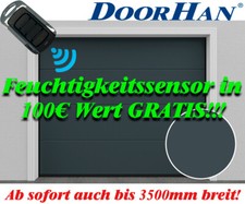Garage Door Sektionaltor Gate 40mm Anthracite L-SICKE Smooth + Motor 2