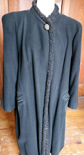 1940s ladies black wool - ladies, swing
