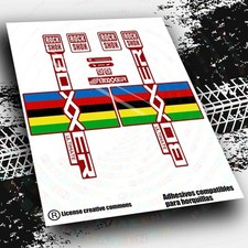 WP578 FORK STICKERS ROCKSHOX BOXXER ULTIMATE WC 2024 RED FORK STICKERS