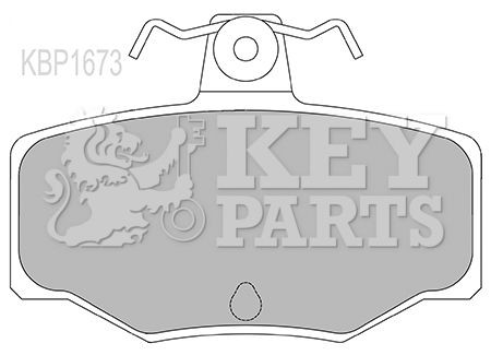 Key parts kbp1673 - brake, pad