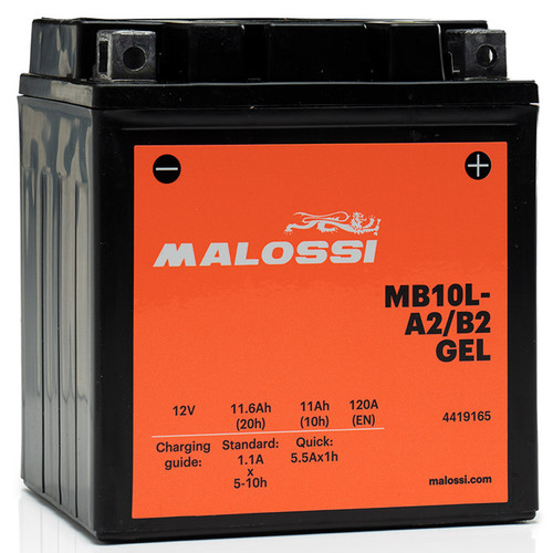 Malossi gel battery 12v - malossi, 11ah
