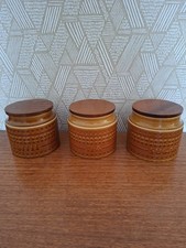 Set Of 3 Retro Hornsea Saffron