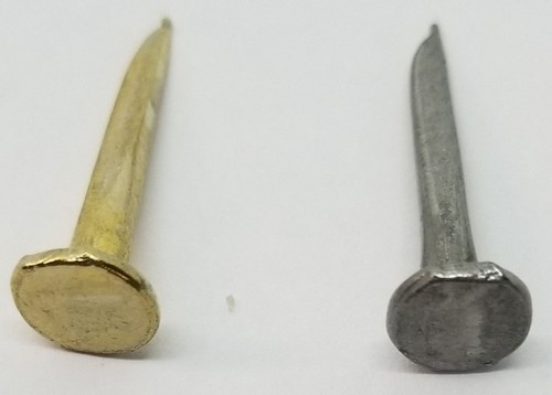 Brass steel trunk nails 4 - brass,