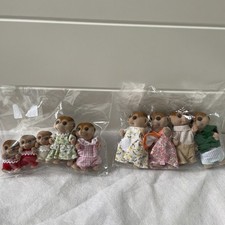 Sylvanian Families Meerkat Family x9 figures with triplets 