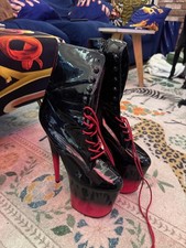 Red fade Pleasers uk mens size