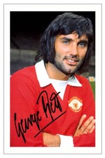 GEORGE BEST Signed Autograph PHOTO Fan Gift Print MANCHESTER UNITED Soccer