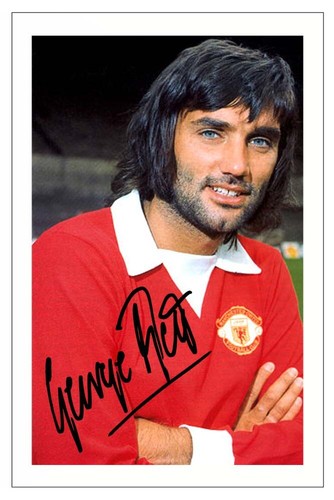 George best signed - signed, autograph