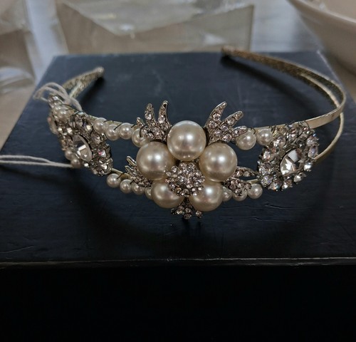 Vintage pearl diamanté - pearl,