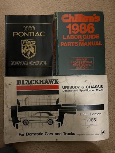 1986 pontiac fiero service - fiero,