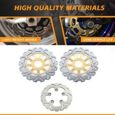 For Suzuki GSX-R750 1988-1995 GSX R 750 W 1991-1995 3PCS Front Rear Brake Discs
