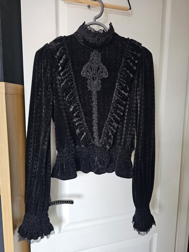 Punk rave velvet blouse - punk,