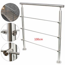 Stainless Steel Balustrade Round Pipe Railing Post Handrail for Balcony Garden