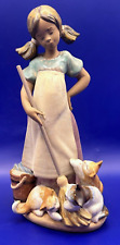 Lladro 2268  Playful Kittens Vintage Porcelain Figurine in GRES - RARE FIND!