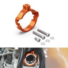For KTM EXC XCW XC-W 250 300 2024-2025 NICECNC Exhaust Flange Clamp Guard Orange
