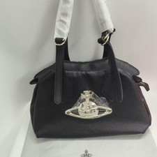 Vivienne Westwood Leather Tote Bag Black MINT