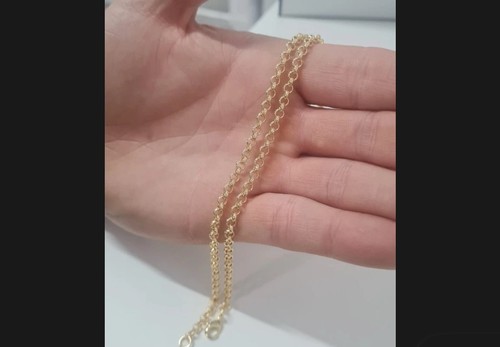 9ct gold belcher - gold, 24”