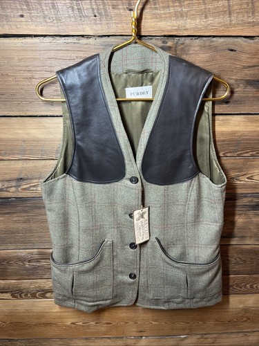 Purdey tweed gilet womens - womens, 14