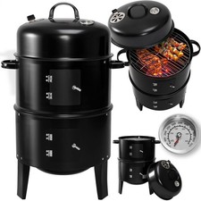 Charcoal smoker bbq grill 3in1 - charcoal,