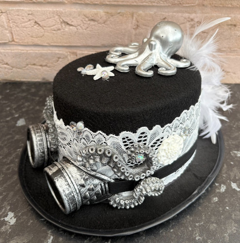 Unique black silver steampunk - silver,