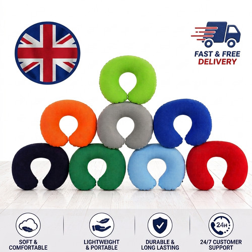 Inflatable travel neck pillow - inflatable,