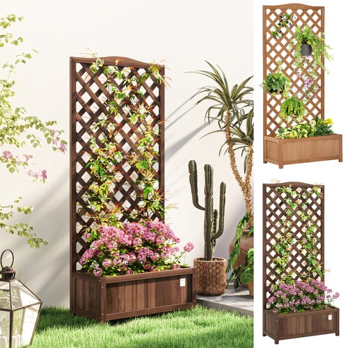 Garden wooden planter - garden,