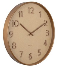 Karlsson Pure Wall Clock Sand Brown Large Diameter 40cm