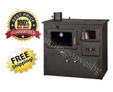 Cooking Wood Burning Stove Back Boiler Left Flue Prity W12 Doors 16,1kw EcoDesig