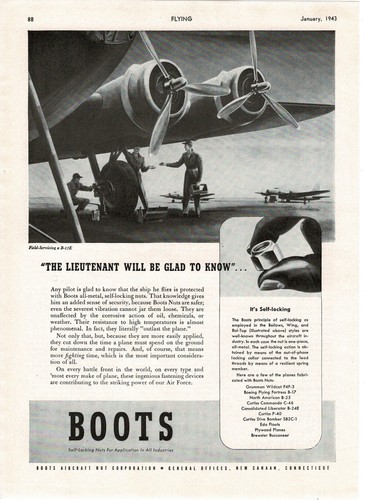 1943 boots self locking nuts - 1943,
