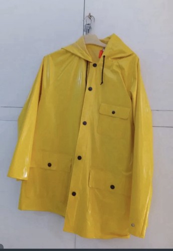 Retro pvc raincoat rain jacket - pvc,