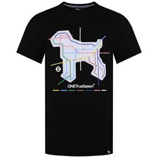 One True Saxon Station Short Sleeve Crew Neck Mens Black T-Shirt SX2A123224BLKST