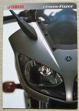YAMAHA FZS1000 FAZER MOTORCYCLE Sales Brochure c2002 #3MC-0107008-02E