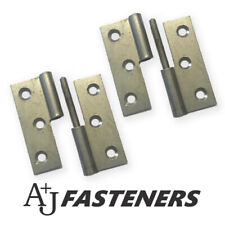 2 x LIFT OFF DOOR BUTT HINGES RIGHT HAND  - 3" 75MM 4" 100MM STEEL