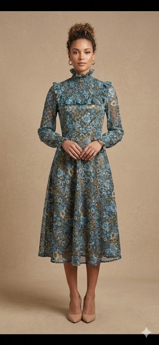 Vintage 70s floral - vintage, midi