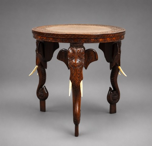 Carved mahogany elephant - mahogany,