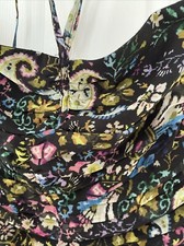 Zara Printed Black Dress Size