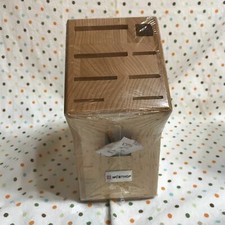 Wusthof Rubberwood 9 Slot Knife Block Part Number 7250.