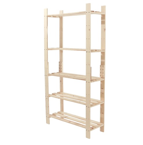 Solid pine slatted storage - slatted,