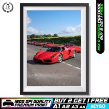 FERRARI ENZO Wall Art Print Poster Super Sport Car Large Size A4 A3 A2 A1