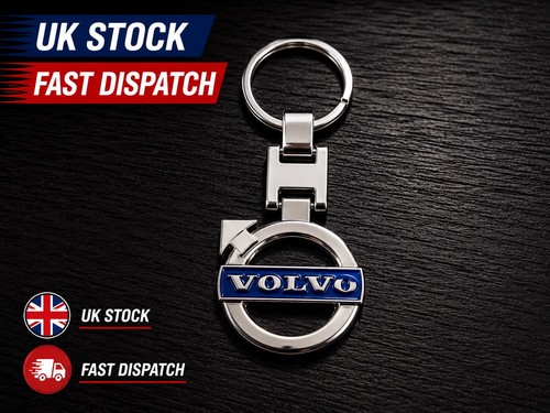 Volvo chrome keyring double - chrome,