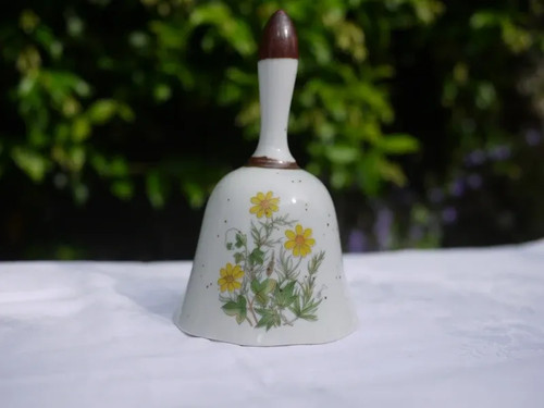 Vintage porcelain hand bell