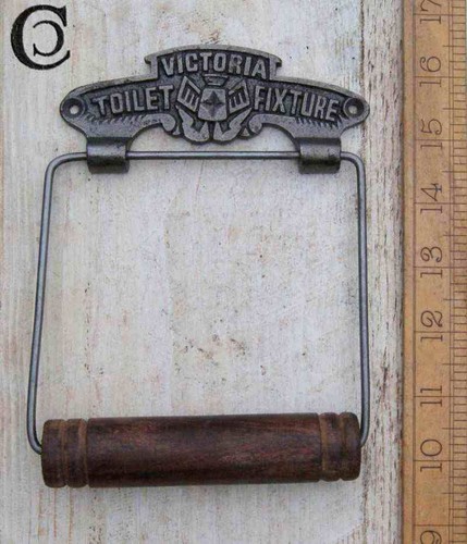 Antique iron toilet roll - antique,