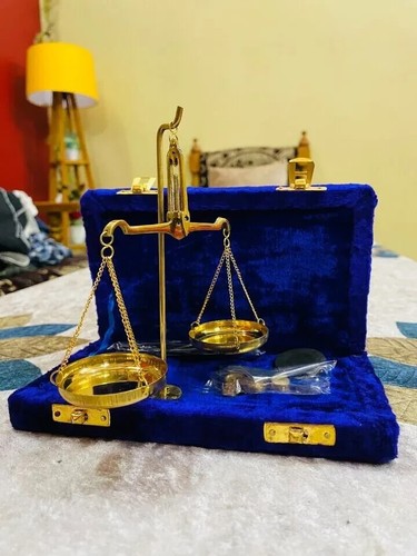 Antique brass polished balance - brass,