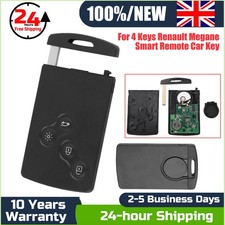 4 Button Remote Key Card Fob For Renault Laguna Megane Scenic Clio Captur Koleos