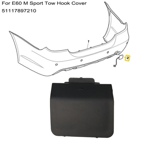 Rear bumper tow eye - rear, hook