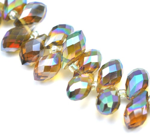 Crystal glass teardrop - crystal,