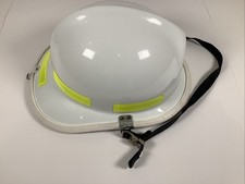Vintage 1985 Cairns & Bros Firefighter White Helmet N660CEX