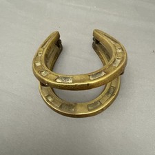 Vintage Horseshoe Brass Door knocker.    (B60)