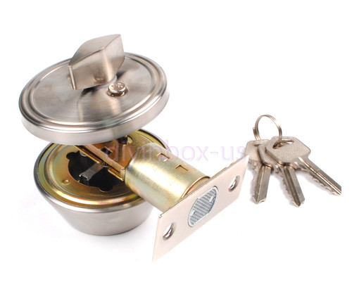 Stainless steel key deadbolt - stainless,