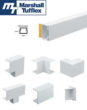 Marshall Tufflex 25 x 16 White Self Adhesive Trunking PVC Cable Management Hide