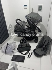 iCandy Peach 6  Dark Grey  Twill Blossom  Double -Professionally Cleaned 🧼✅